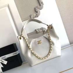 Replica Borse Chanel 26C Maxi hobo Hippie AS5970 AS5978 Bianco Imitazioni Replica qualità specchio Borse Chanel 26C Maxi hobo Hippie AS5970 AS5978 Bianco