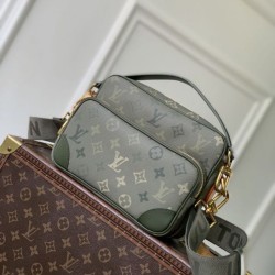 Replica qualità specchio Borsa a tracolla da uomo LV Nil Heritage M27095 Verde