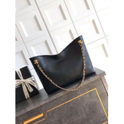Borsa hobo Chanel Coco piccola pelle di vitello Nero