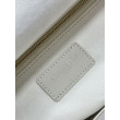 Borse Replica a mano Dior Lady Dior grande opaca Cannage con patta bianca