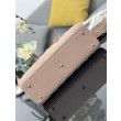 Borsa a mano Dior Lady Dior grande opaca Cannage con patta Rosa