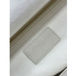 Borse Replica a mano Dior Lady Dior Media opaca Cannage con patta bianca
