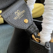 Borsa a mano media Valentino Garavani Alltime vitello granato Nero Borsa a mano media Valentino Garavani Alltime vitello granato Nero