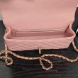 Borsa a tracolla Chanel piccola con catena e manico superiore AS5702 Rosa