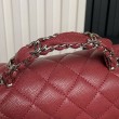 Borse Imitazioni a tracolla Chanel piccola con catena e manico superiore AS5702 Rosso