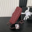 Borse Imitazioni a tracolla Chanel piccola con catena e manico superiore AS5702 Rosso