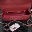 Borse Imitazioni a tracolla Chanel piccola con catena e manico superiore AS5702 Rosso
