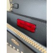 Borsa a tracolla piccola con patta Valentino Garavani Rockstud Blu