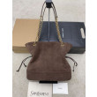Borsa a tracolla YSL Saint Laurent Jamie 4.3 Pochon Shopping Scamosciata Marrone Borsa a tracolla YSL Saint Laurent Jamie 4.3 Pochon Shopping Scamosciata Marrone