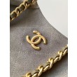 Borsa Replica 1:1 Chanel 26C Maxi hobo Hippie AS5970 AS5978 Scamosciata Grigia