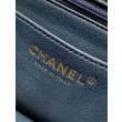 Borsa Chanel Mini Classic Flap Bow 25K con manico superiore AS2431 Blu