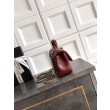 Borse Replica Chanel Mini Classic Flap Bow 25K con manico superiore AS2431 Borgogna