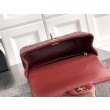 Borse Replica Chanel Mini Classic Flap Bow 25K con manico superiore AS2431 Borgogna