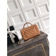 Imitazioni borse griffate Chanel Mini Classic Flap Bow 25K con manico superiore AS2431 caramello