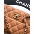 Imitazioni borse griffate Chanel Mini Classic Flap Bow 25K con manico superiore AS2431 caramello