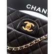 Imitazioni borse griffate Chanel Mini Classic Flap Bow 25K con manico superiore AS2431 Nero