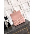 Borsa Chanel Mini Classic Flap Bow 25K con manico superiore AS2431 Rosa