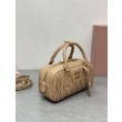 Borsa con manico superiore Miu Miu Arcadie matelassé Albicocca