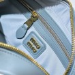 Borsa con manico superiore Miu Miu Arcadie matelassé Blu