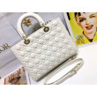 Imitazioni borse griffate grande Dior Lady Dior agnello trapuntata cannage bianca