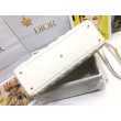 Imitazioni borse griffate grande Dior Lady Dior agnello trapuntata cannage bianca