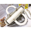 Imitazioni borse griffate grande Dior Lady Dior agnello trapuntata cannage bianca
