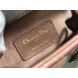Replica Perfetta grande Dior Lady Dior agnello trapuntata cannage Marrone