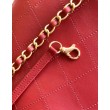 Borse Firmate Replica hobo Chanel Coco piccola pelle di vitello bordeaux