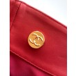 Borse Firmate Replica hobo Chanel Coco piccola pelle di vitello bordeaux
