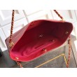 Borse Firmate Replica hobo Chanel Coco piccola pelle di vitello bordeaux