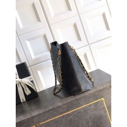 Borsa hobo Chanel Coco piccola pelle di vitello Nero