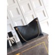 Borsa hobo Chanel Coco piccola pelle di vitello Nero