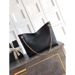 Borsa hobo Chanel Coco piccola pelle di vitello Nero