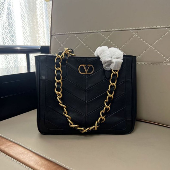 Borsa shopping piccola/media Valentino Garavani Laseine Nero Borsa shopping piccola/media Valentino Garavani Laseine Nero