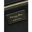 Borsa tote Dior piccola/media Oblique ricamata con stampa animalier bianca