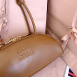 Borse a mano Miu Miu Beau marrone cognac 5BB193 Marrone Borse a mano Miu Miu Beau marrone cognac 5BB193 Marrone