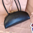 Borse a mano Miu Miu Beau marrone cognac 5BB193 Nero Borse a mano Miu Miu Beau marrone cognac 5BB193 Nero