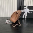 Borse Chanel AS5756 Mini Rettangolare con patta e manico superiore caramello