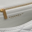 Borse Chanel AS5756 piccola Rettangolare con patta e manico superiore bianca