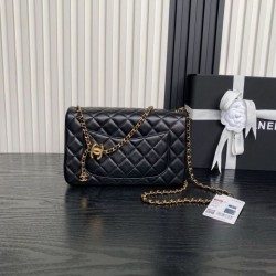 Borse Chanel AS5756 piccola Rettangolare con patta e manico superiore Nero