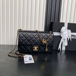Borse Chanel AS5756 piccola Rettangolare con patta e manico superiore Nero