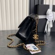 Borse Chanel AS5756 piccola Rettangolare con patta e manico superiore Nero