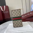 Pari all'originale replica imitazione Portafoglio Gucci Ophidia con cerniera 838619 Marrone