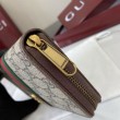 Pari all'originale replica imitazione Portafoglio Gucci Ophidia con cerniera 838619 Marrone