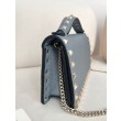 Portafoglio con catena Valentino Garavani Rockstud blu