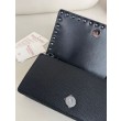 Portafoglio con catena Valentino Garavani Rockstud Nero
