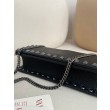 Portafoglio con catena Valentino Garavani Rockstud Nero