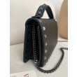 Portafoglio con catena Valentino Garavani Rockstud Nero