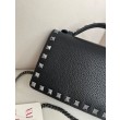 Portafoglio con catena Valentino Garavani Rockstud Nero