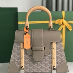 Replica qualità specchio Borsa a mano Goyard Goyardine Saigon PM grigia